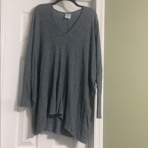 Freeloader blue hacci long sleeve oversized shirt